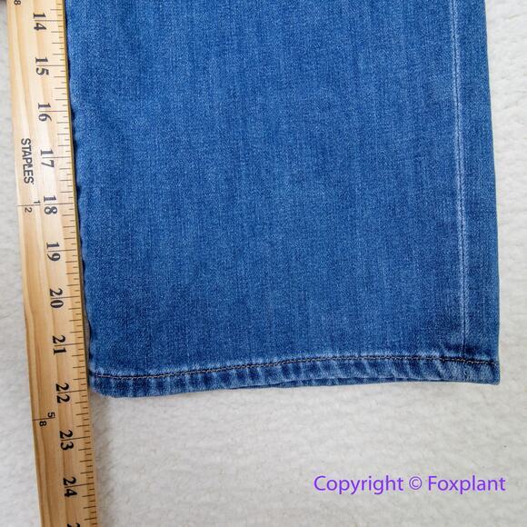 New! Express cropped high rise wide leg jeans, size 14‎ - Picture 5 of 9